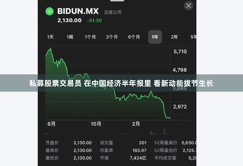 私募股票交易员 在中国经济半年报里 看新动能拔节生长
